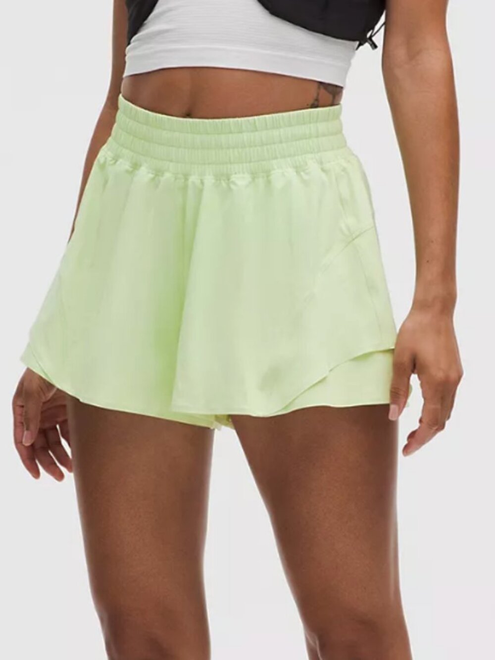 Lululemon Shake It Out High-Rise Running Short 2.5" Lemongrass XXS